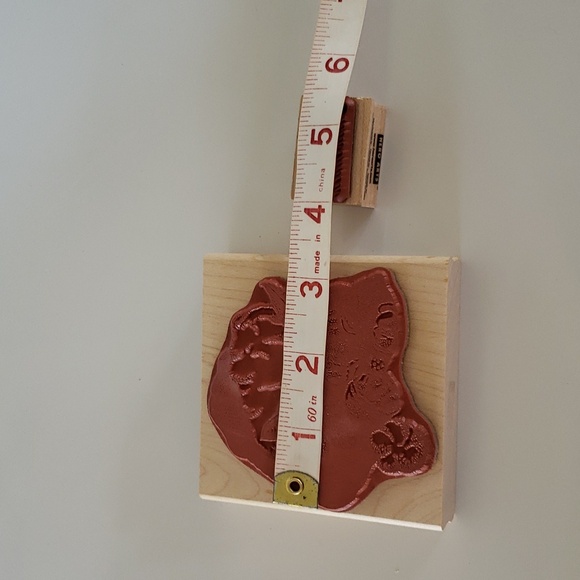 2 Stamps Merry Christmas Stamp F7025 Cat with Santa Hat - Picture 9 of 11